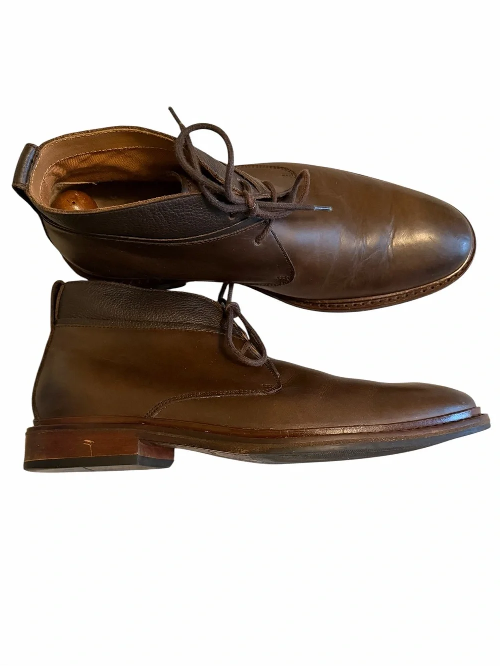 Cole Haan C28479 Men’s Brown Leather Chukka Boots Plain Toe Size 9M